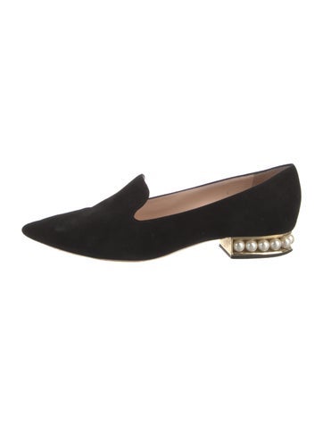 Nicholas Kirkwood Pumps Suede Studded Accents Mules IT 38.5 | 8.5