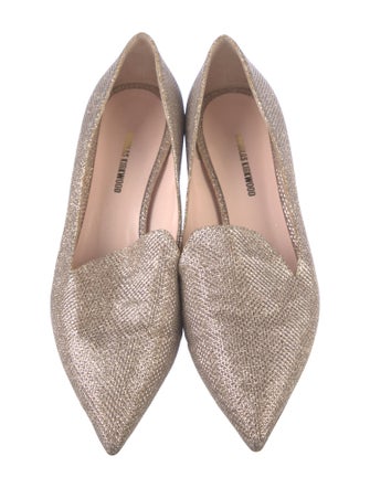 Nicholas Kirkwood Faux Pearl Accents Mesh Loafers