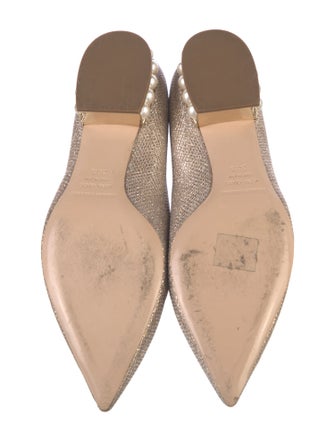 Nicholas Kirkwood Faux Pearl Accents Mesh Loafers