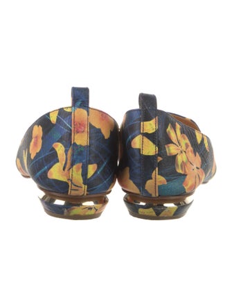 Nicholas Kirkwood Leather Floral Print Loafers