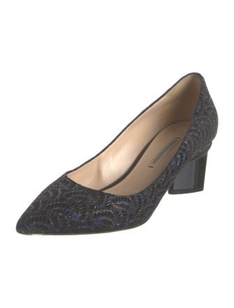 Nicholas Kirkwood Suede Printed Pumps