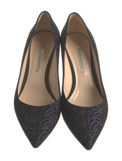Nicholas Kirkwood Suede Printed Pumps