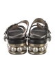 Nicholas Kirkwood Leather Beaded Accents Slides