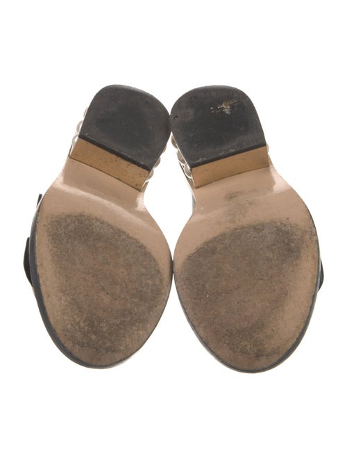 Nicholas Kirkwood Leather Beaded Accents Slides