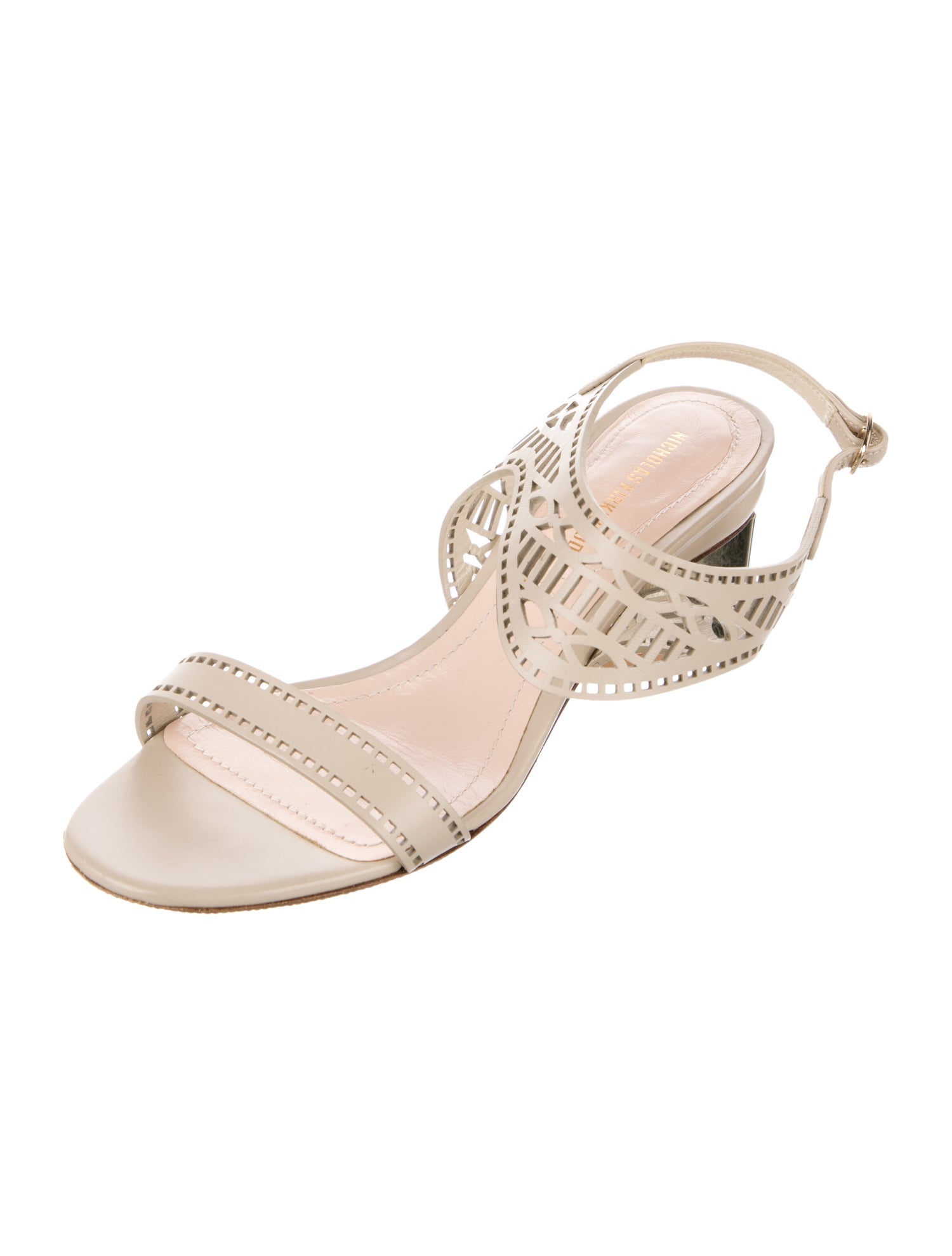 Nicholas Kirkwood Leather Slingback Sandals