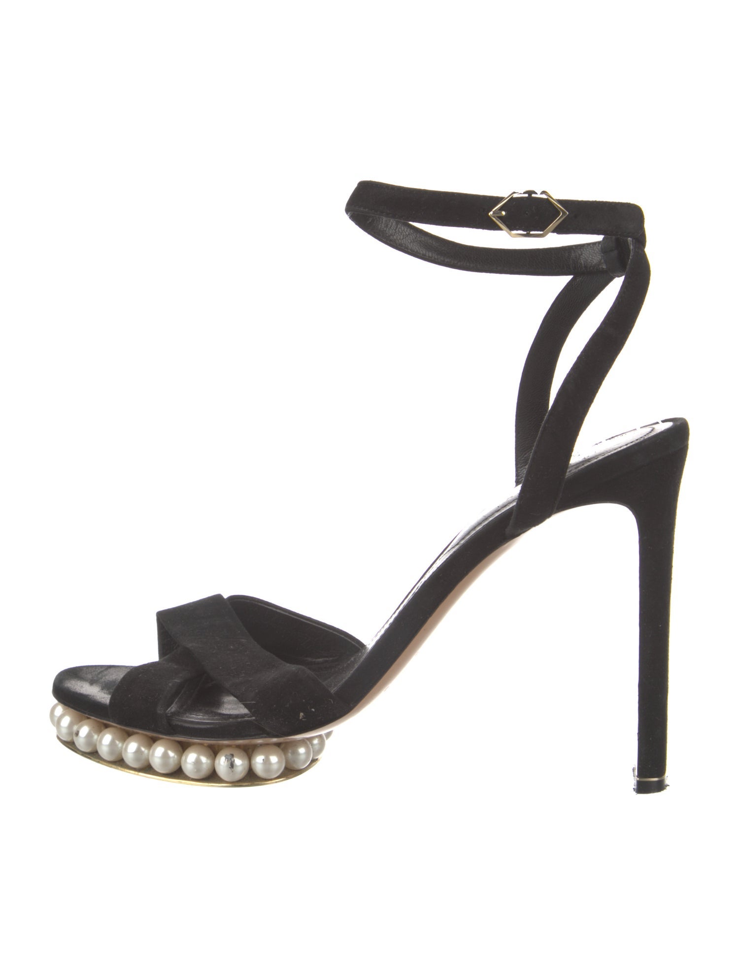 Nicholas Kirkwood Suede Beaded Accents Sandals