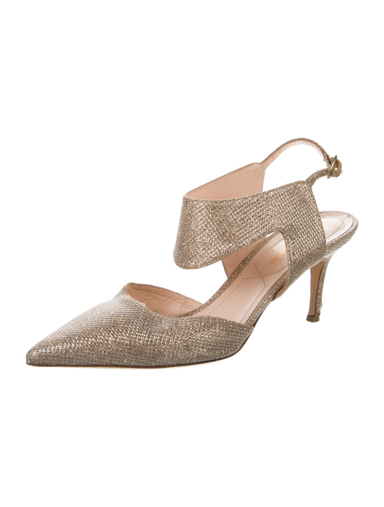 Nicholas Kirkwood Glitter Slingback Pumps