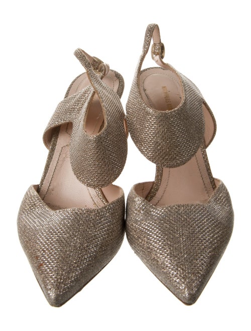 Nicholas Kirkwood Glitter Slingback Pumps