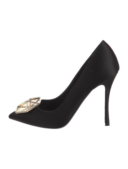 Nicholas Kirkwood Satin Crystal Embellishments Pumps
