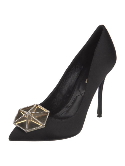 Nicholas Kirkwood Satin Crystal Embellishments Pumps
