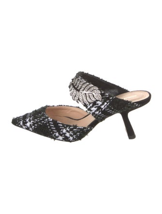 Nicholas Kirkwood Tweed Tweed Pattern Mules