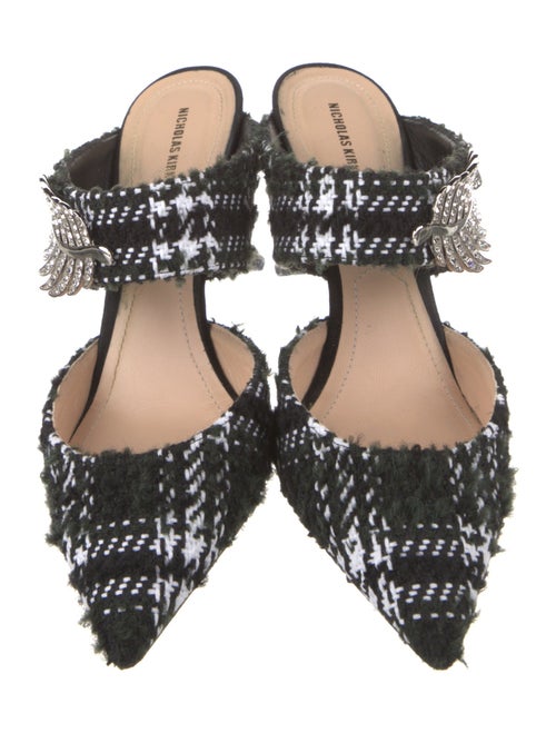 Nicholas Kirkwood Tweed Tweed Pattern Mules
