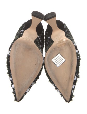 Nicholas Kirkwood Tweed Tweed Pattern Mules