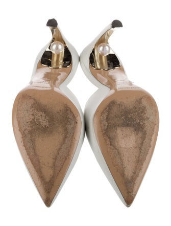 Nicholas Kirkwood Leather Beaded Accents Mules