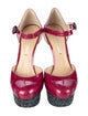 Nicholas Kirkwood Patent Leather Printed D'Orsay Pumps
