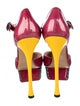 Nicholas Kirkwood Patent Leather Printed D'Orsay Pumps