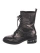 Nicholas Kirkwood Patent Leather Combat Boots