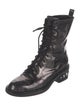 Nicholas Kirkwood Patent Leather Combat Boots