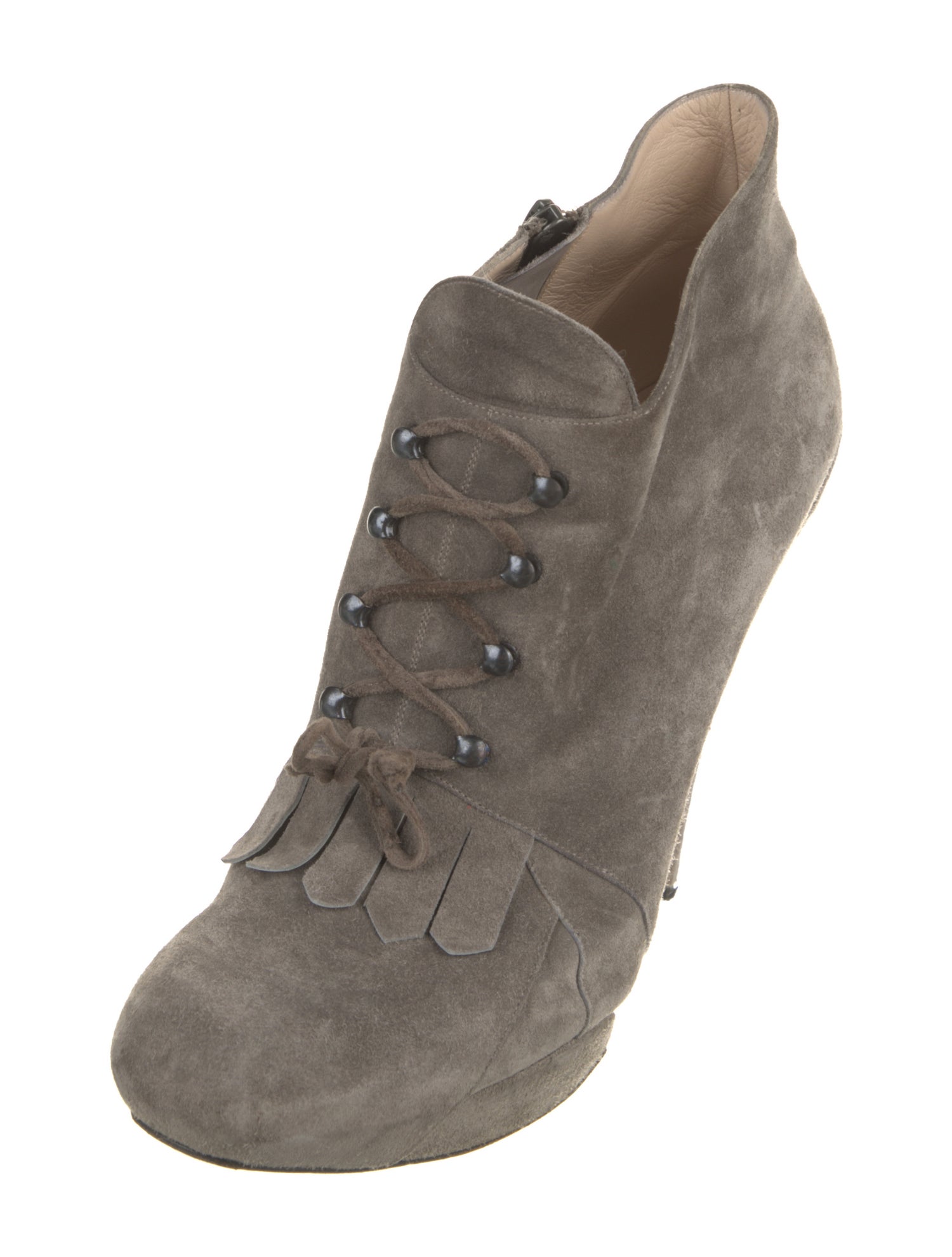 Nicholas Kirkwood Suede Lace-Up Boots