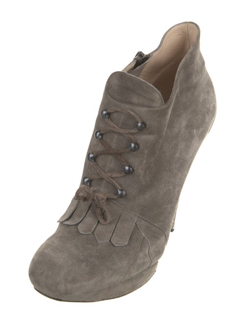 Nicholas Kirkwood Suede Lace-Up Boots