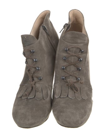 Nicholas Kirkwood Suede Lace-Up Boots