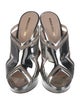 Nicholas Kirkwood Faux Pearl Accents Patent Leather Slides
