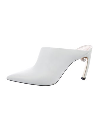 Nicholas Kirkwood Leather Beaded Accents Mules