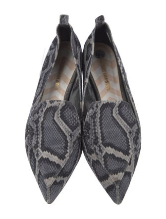 Nicholas Kirkwood Velvet Animal Print Flats