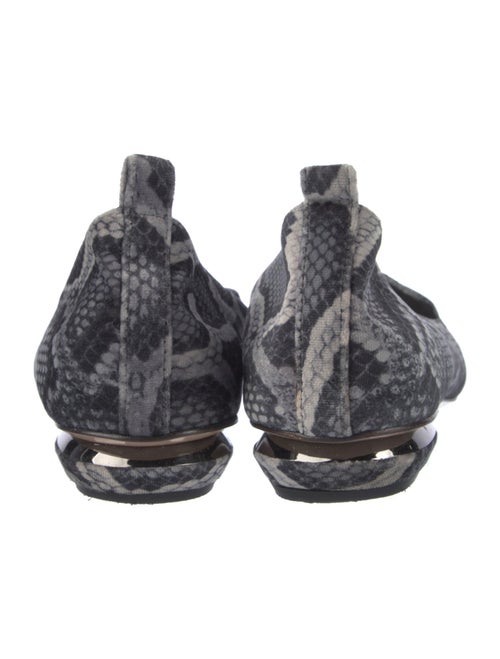 Nicholas Kirkwood Velvet Animal Print Flats