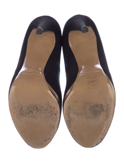 Nicholas Kirkwood Suede Colorblock Pattern Pumps