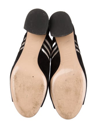 Nicholas Kirkwood Suede Striped Slingback Sandals