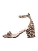 Nicholas Kirkwood Canvas Animal Print Sandals