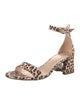 Nicholas Kirkwood Canvas Animal Print Sandals