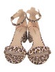 Nicholas Kirkwood Canvas Animal Print Sandals