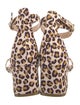 Nicholas Kirkwood Canvas Animal Print Sandals