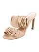 Nicholas Kirkwood Leather Pleated Accents Slides