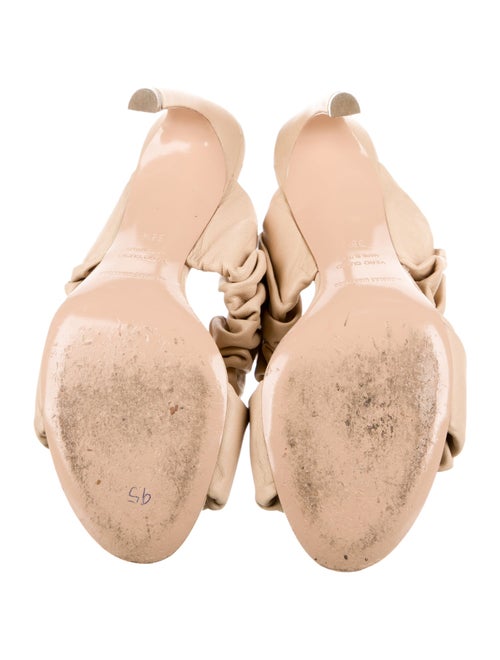 Nicholas Kirkwood Leather Pleated Accents Slides