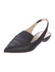 Nicholas Kirkwood Leather Slingback Flats