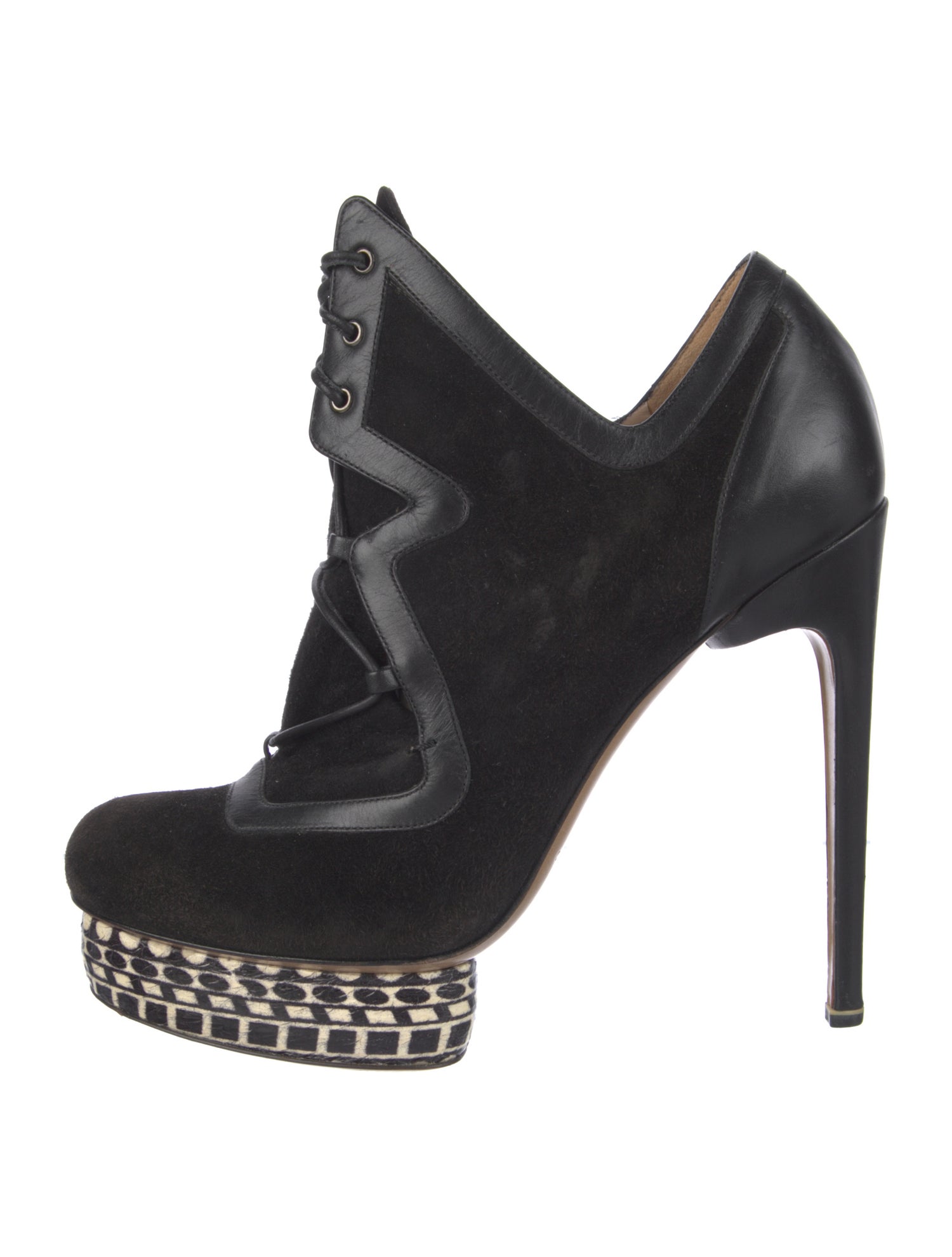 Nicholas Kirkwood Suede Leather Trim Embellishment Pumps