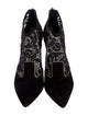 Nicholas Kirkwood Suede Lace Pattern Boots