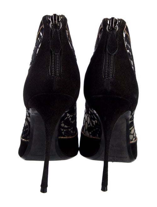 Nicholas Kirkwood Suede Lace Pattern Boots