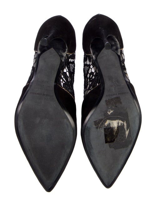 Nicholas Kirkwood Suede Lace Pattern Boots
