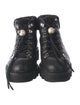 Nicholas Kirkwood Faux Pearl Accents Leather Lace-Up Boots