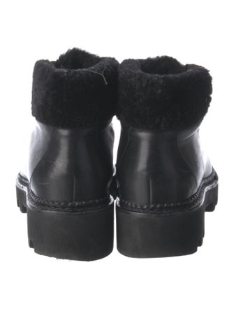 Nicholas Kirkwood Faux Pearl Accents Leather Lace-Up Boots