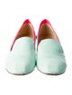 Nicholas Kirkwood Snakeskin Colorblock Pattern Loafers