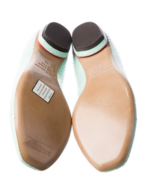 Nicholas Kirkwood Snakeskin Colorblock Pattern Loafers