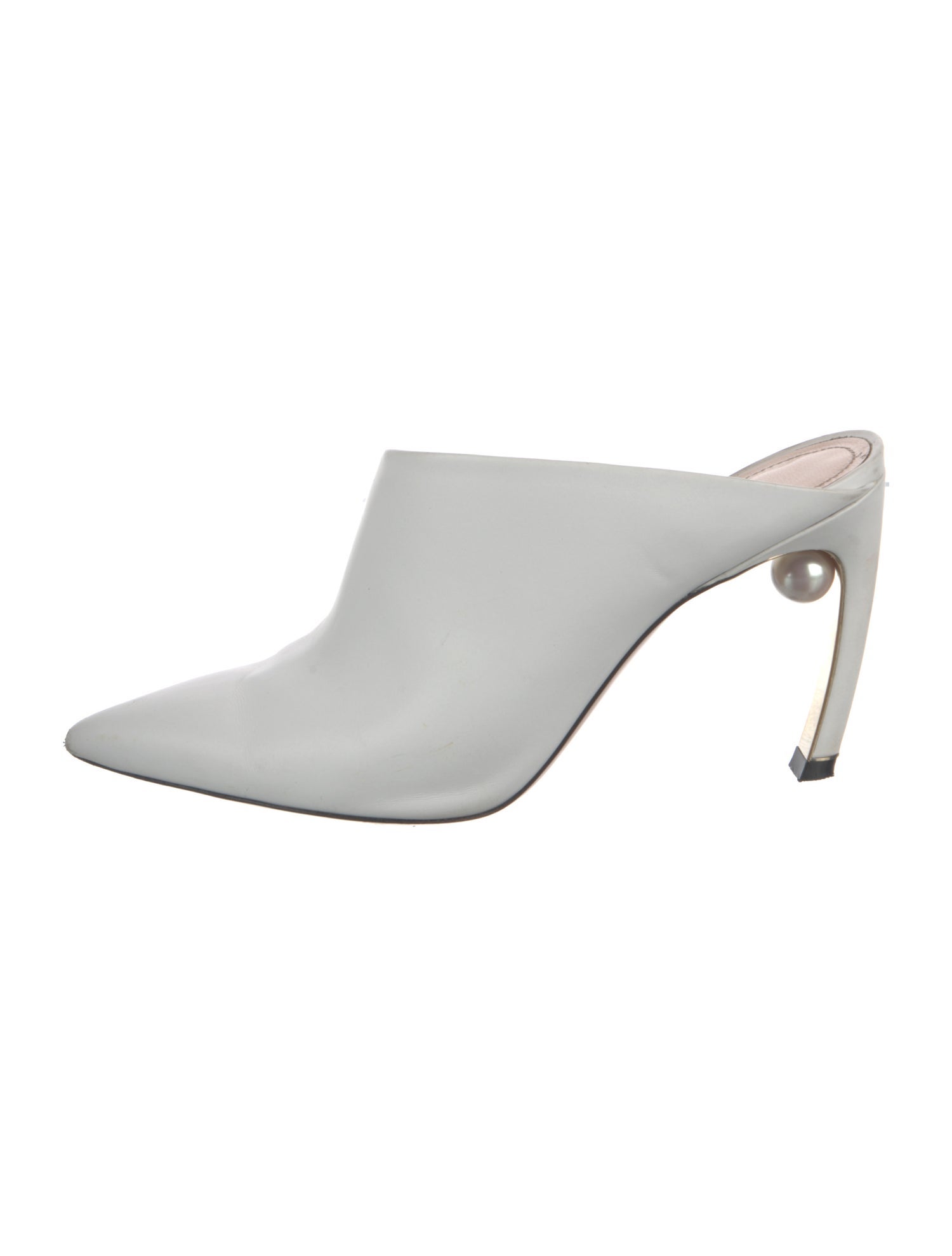 Nicholas Kirkwood Leather Beaded Accents Mules