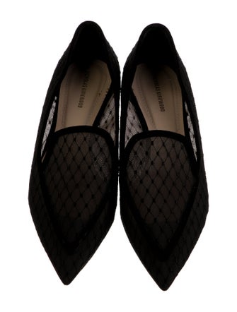 Nicholas Kirkwood Mesh Lace Pattern Loafers