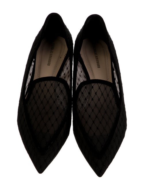 Nicholas Kirkwood Mesh Lace Pattern Loafers