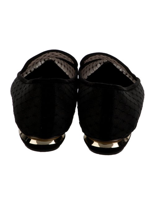 Nicholas Kirkwood Mesh Lace Pattern Loafers